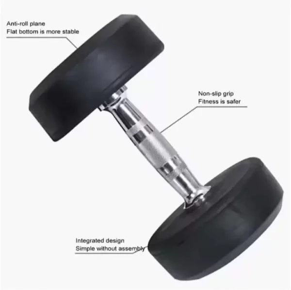 Bouncer Rubber Dumbell - Bouncer Black - Image 3